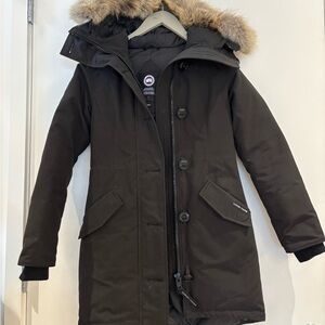 Canada Goose Black Ski Jacket with Fur Trim